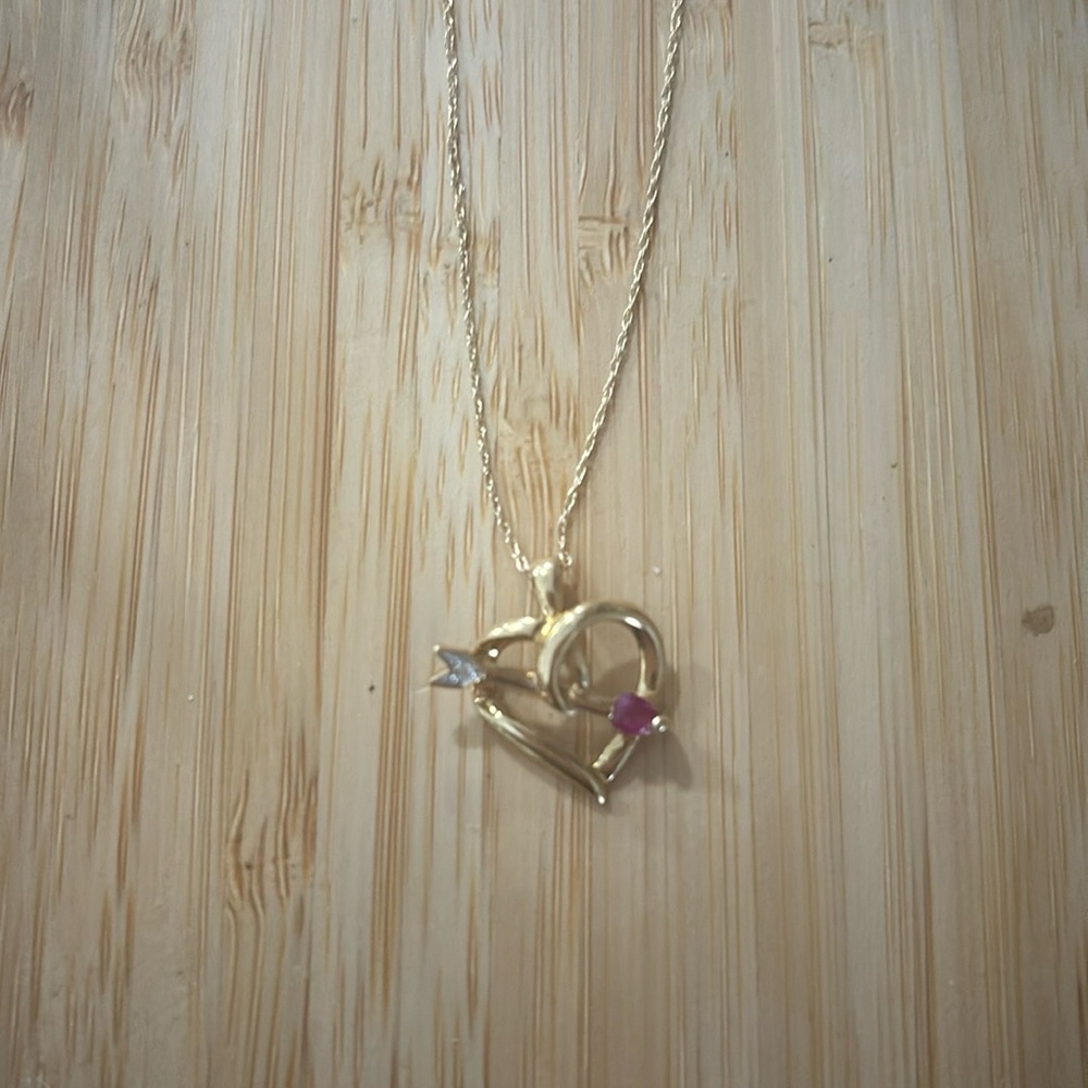 Beautiful ruby and diamond necklace.